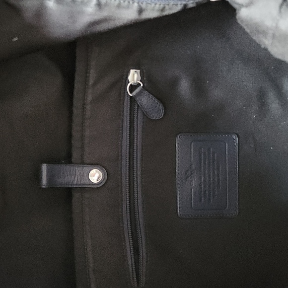 COACH | F71755 Navy Leather Red Houndstooth Campus Backpack - Picture 6 of 6